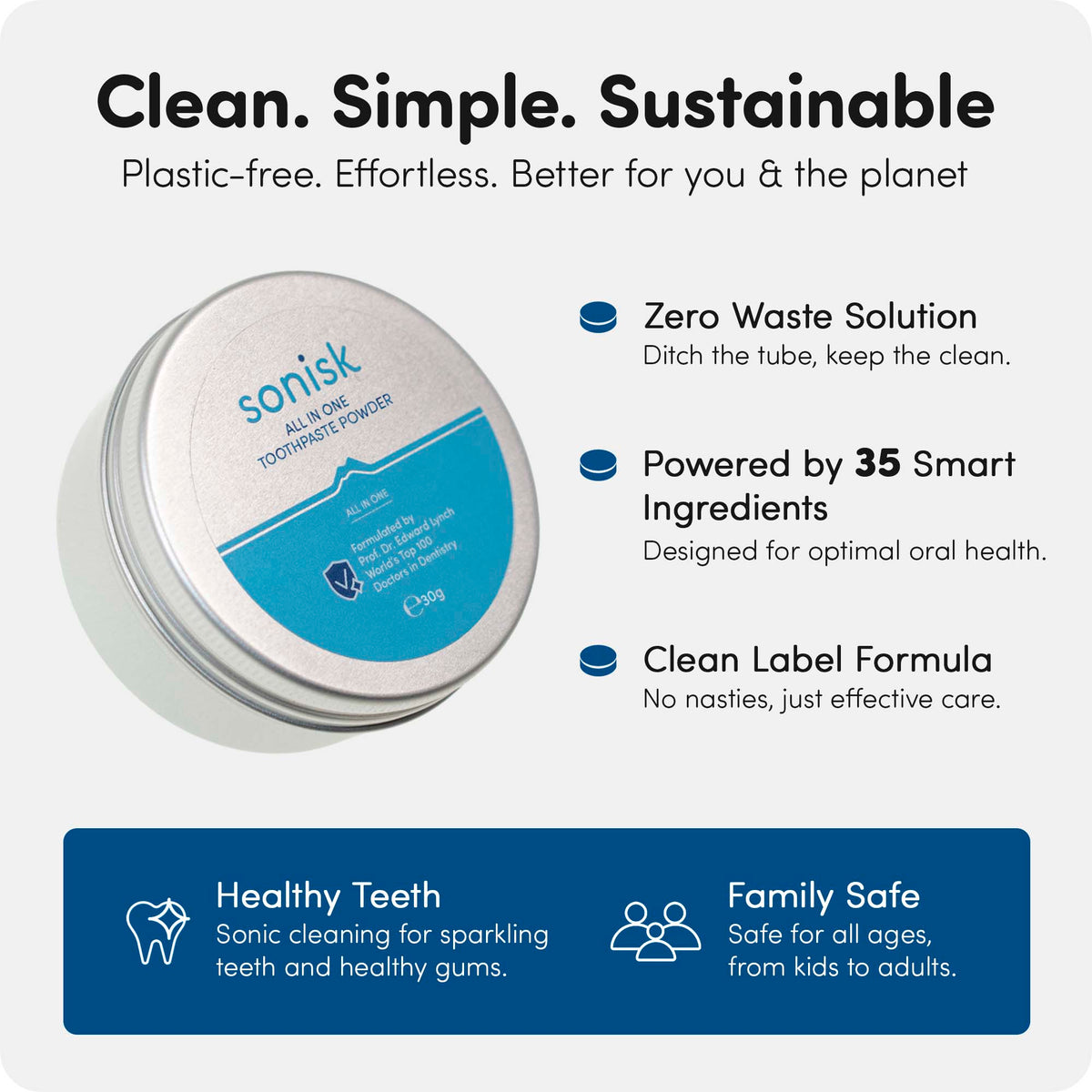 Sonisk Toothpaste Powder